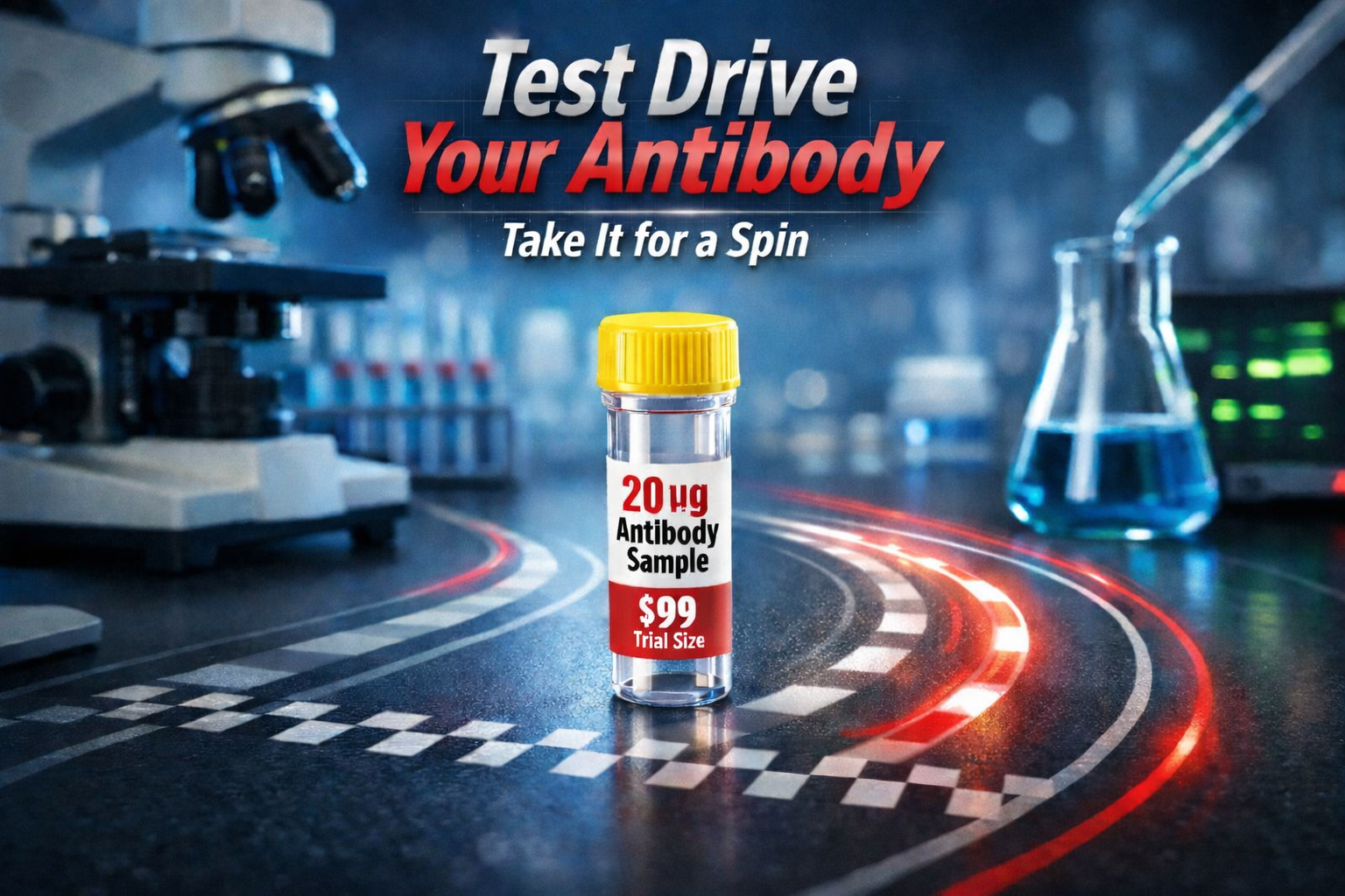Test Drive Your Antibody - Take It for a Spin - 20µg Antibody Sample